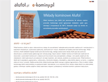 Tablet Screenshot of alufol.pl